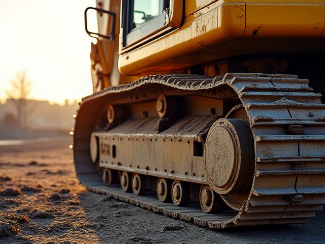 Excavators and cranes on a construction site