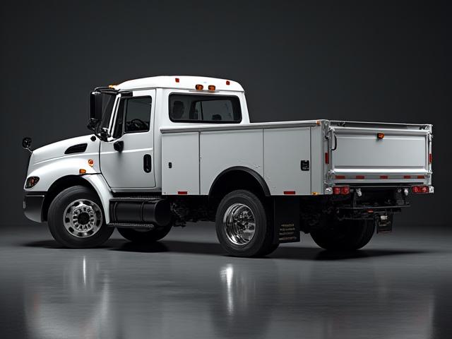 One-ton dually truck with gooseneck hitch