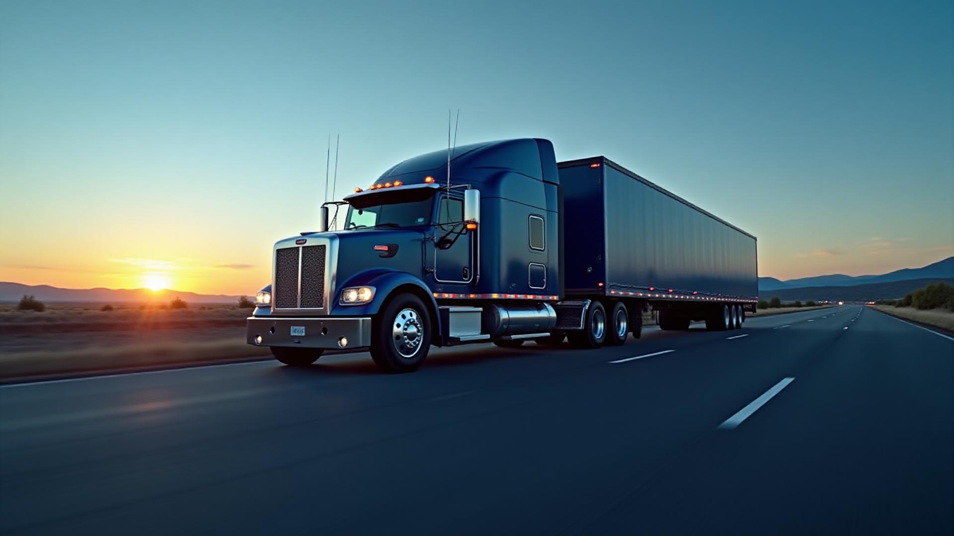 Real Rite Hot Shot Class 5 truck with gooseneck trailer on an open highway