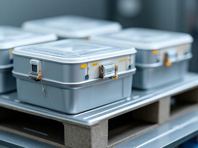 Close-up of pharmaceutical products in protected medical cases